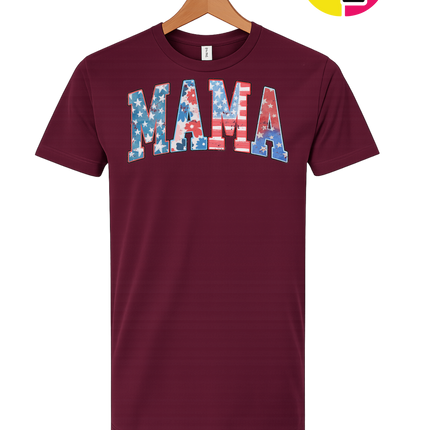 American Flag MAMA Tee