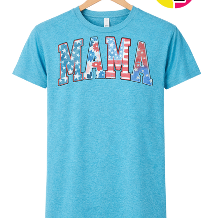 American Flag MAMA Tee