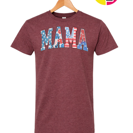 American Flag MAMA Tee