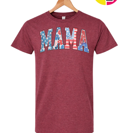 American Flag MAMA Tee