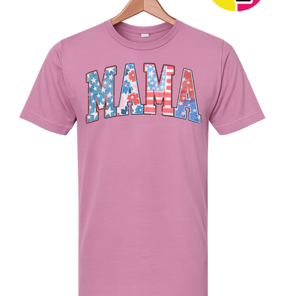 American Flag MAMA Tee