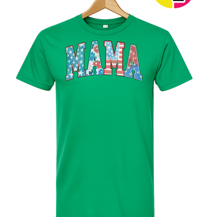 American Flag MAMA Tee
