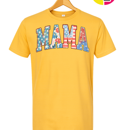American Flag MAMA Tee