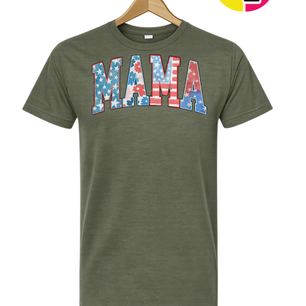 American Flag MAMA Tee