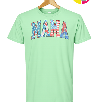 American Flag MAMA Tee