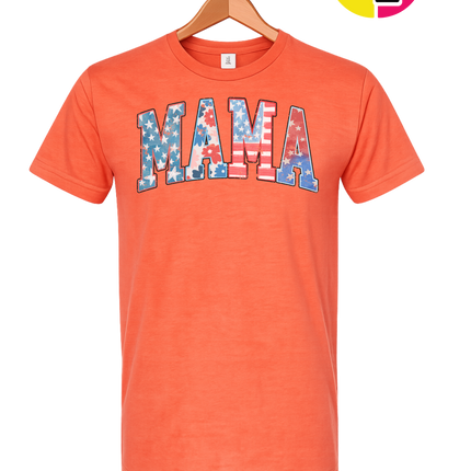 American Flag MAMA Tee