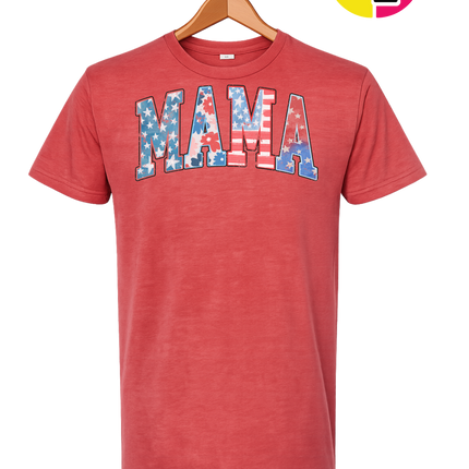 American Flag MAMA Tee