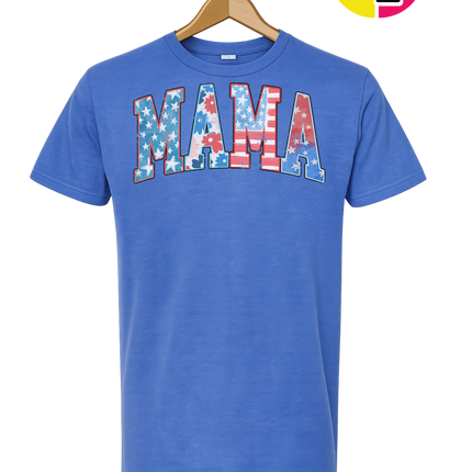 American Flag MAMA Tee
