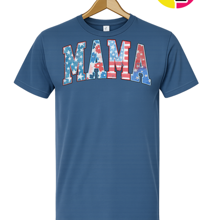 American Flag MAMA Tee