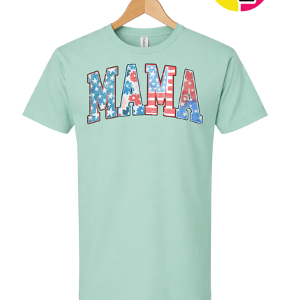 American Flag MAMA Tee