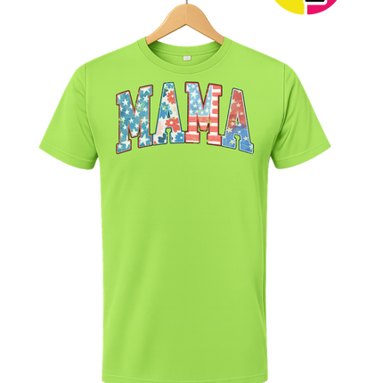American Flag MAMA Tee