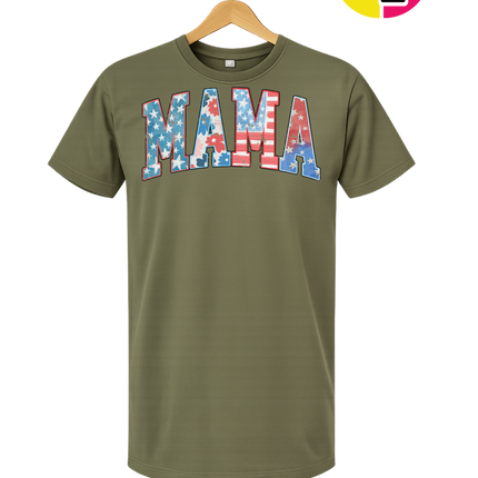 American Flag MAMA Tee