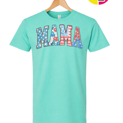 American Flag MAMA Tee