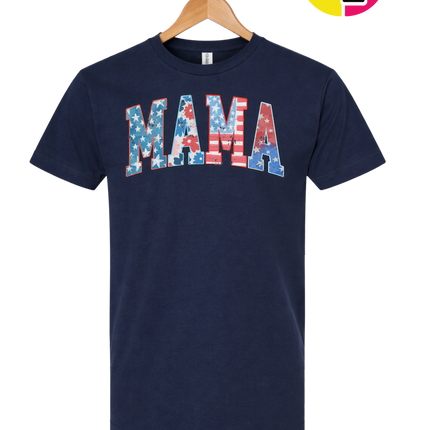 American Flag MAMA Tee