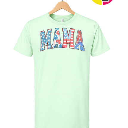 American Flag MAMA Tee