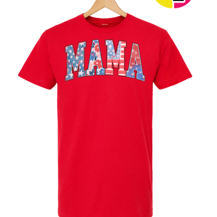 American Flag MAMA Tee