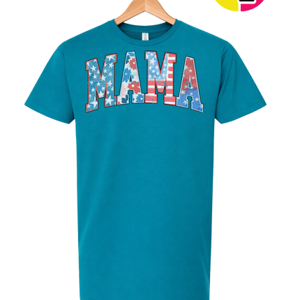 American Flag MAMA Tee