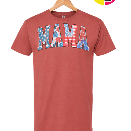 American Flag MAMA Tee