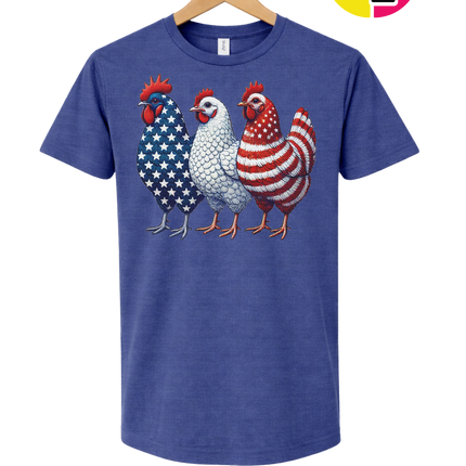 American Flag Chickens Tee