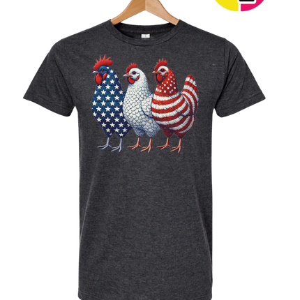 American Flag Chickens Tee