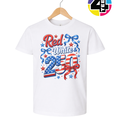 Red, White, And 250 Youth Tee