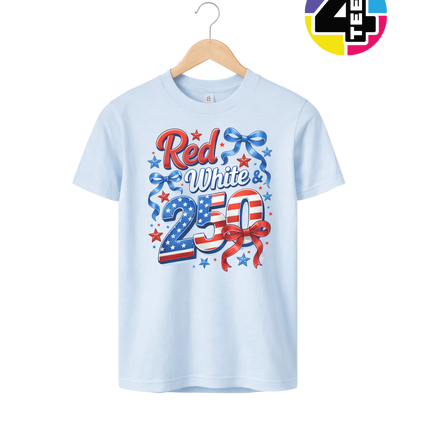 Red, White, And 250 Youth Tee