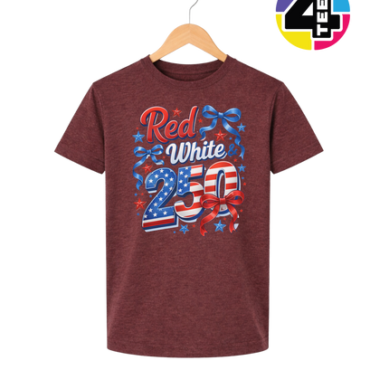 Red, White, And 250 Youth Tee