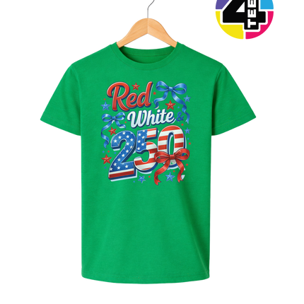 Red, White, And 250 Youth Tee