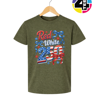 Red, White, And 250 Youth Tee