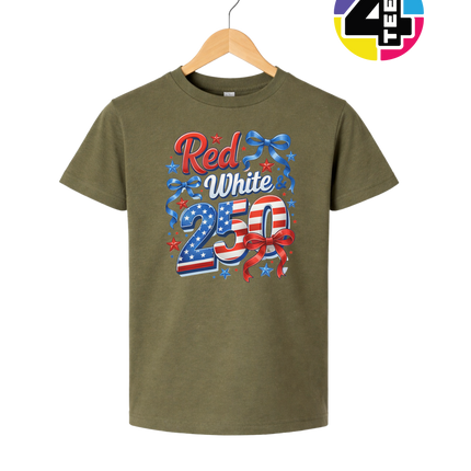 Red, White, And 250 Youth Tee
