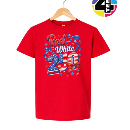 Red, White, And 250 Youth Tee