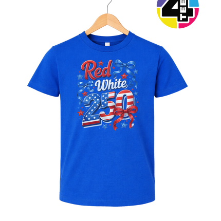Red, White, And 250 Youth Tee