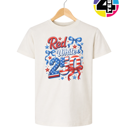 Red, White, And 250 Youth Tee