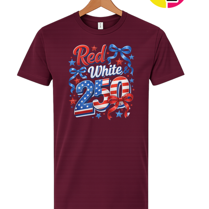 Red, White, And 250 Tee