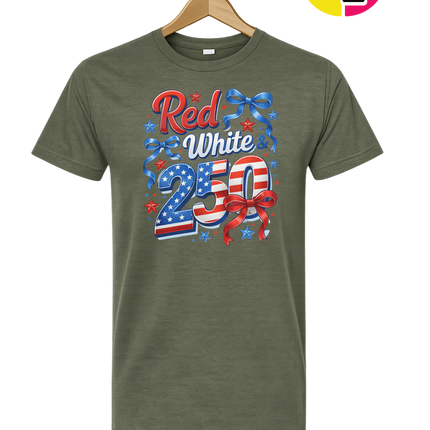 Red, White, And 250 Tee