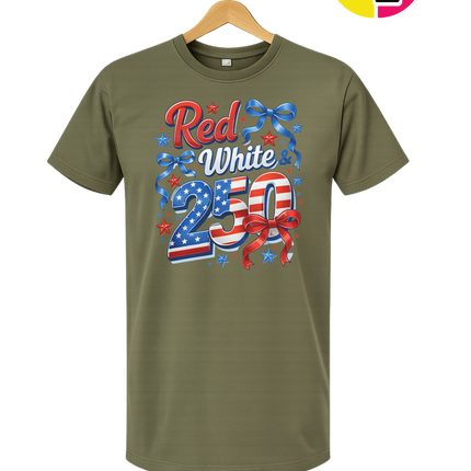 Red, White, And 250 Tee