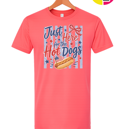 Just Here For The Hot Dogs Tee