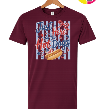 Just Here For The Hot Dogs Tee