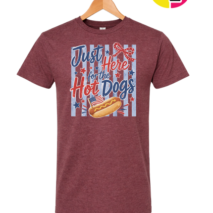 Just Here For The Hot Dogs Tee