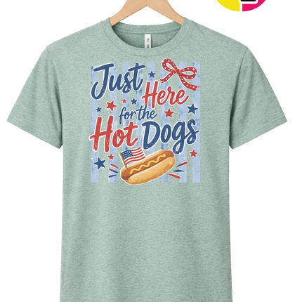 Just Here For The Hot Dogs Tee
