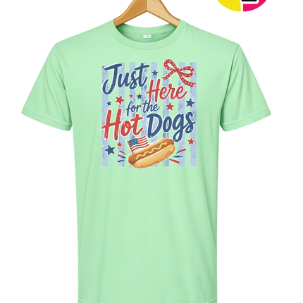 Just Here For The Hot Dogs Tee