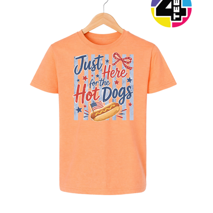 Just Here For The Hot Dogs Youth Tee