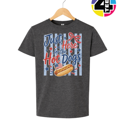 Just Here For The Hot Dogs Youth Tee