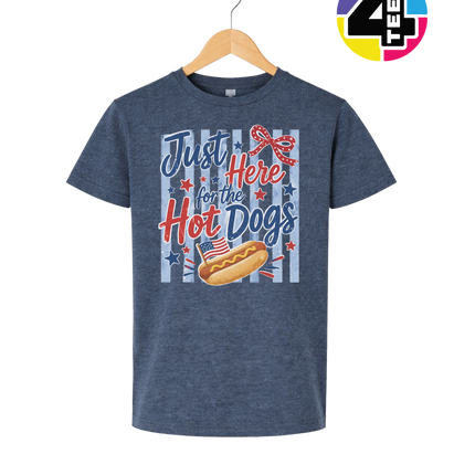 Just Here For The Hot Dogs Youth Tee
