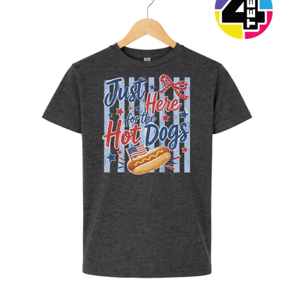 Just Here For The Hot Dogs Youth Tee