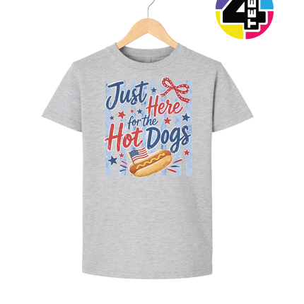 Just Here For The Hot Dogs Youth Tee