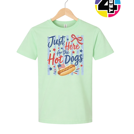 Just Here For The Hot Dogs Youth Tee