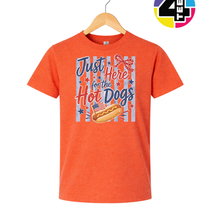 Just Here For The Hot Dogs Youth Tee