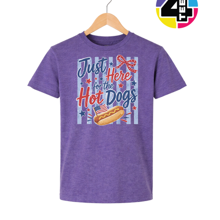 Just Here For The Hot Dogs Youth Tee