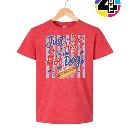 Just Here For The Hot Dogs Youth Tee